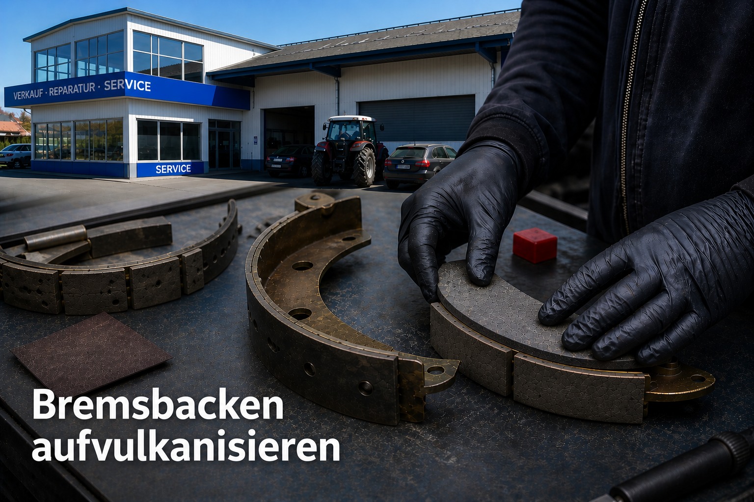 Bremsbacken aufvulkanisieren